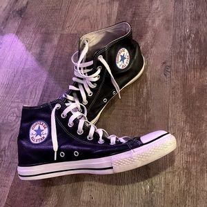 Leather Converse Hightops